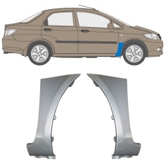 Reparaturblech Kotflügel vorne für Honda City 2002-2008 / Links+Rechts / Satz 10047