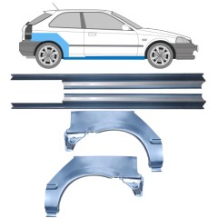 Reparaturblech Schweller + Kotflügel hinten für Honda Civic EJ EK 1995-2001 / Links+Rechts / Satz 10664