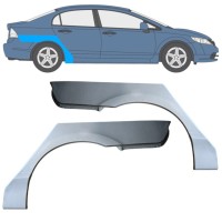 Reparaturblech Kotflügel hinten für Honda Civic 2005-2011 / Links+Rechts / SEDAN / Satz 16766