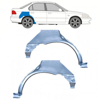 HONDA CIVIC 1995-2001 4 TÜR RADLAUF REPARATURBLECH / SATZ