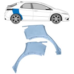 Reparaturblech Kotflügel hinten für Honda Civic 2005-2011 / Links+Rechts / Satz 9616