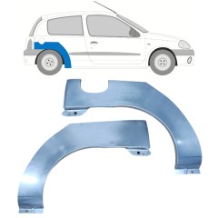 Reparaturblech Kotflügel hinten für Renault Clio II 1998-2012 / Links+Rechts / Satz 9681