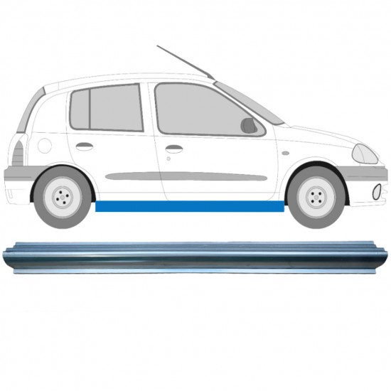 RENAULT CLIO 1998-2012 SCHWELLER REPARATURBLECH / RECHTS