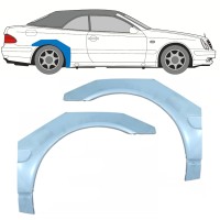 Reparaturblech Kotflügel hinten für Mercedes CLK A208 Cabrio 1997-2003 / Rechts / CABRIO 16004