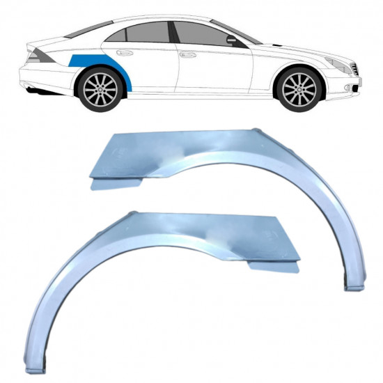 MERCEDES CLS-CLASS 2004-2011 RADLAUF REPARATURBLECH / SATZ