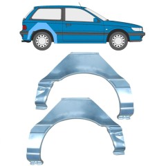 Reparaturblech Kotflügel hinten für Mitsubishi Colt 1988-1992 / Links+Rechts / Satz 11017