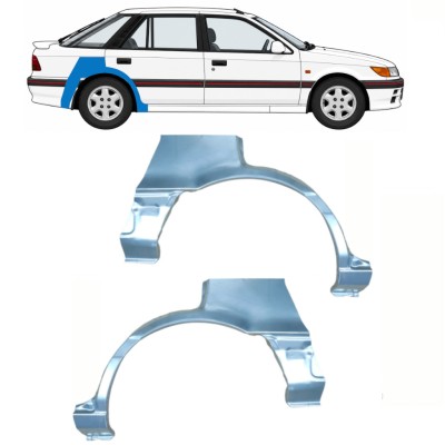 Reparaturblech Kotflügel hinten für Mitsubishi Colt 1988-1992 / Links+Rechts / Satz 10797