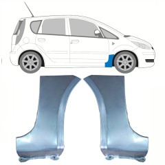 Reparaturblech Kotflügel vorne für Mitsubishi Colt 2004-2012 / Links+Rechts / Satz 10072