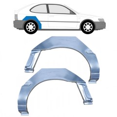 Reparaturblech Kotflügel hinten für Toyota Corolla E10 1991-1998 / Links+Rechts / Satz 9402
