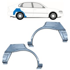 Reparaturblech Kotflügel hinten für Toyota Corolla E10 1991-1998 / Links+Rechts / LIFTBACK / Satz 12663