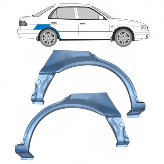 TOYOTA COROLLA 1997-2002 RADLAUF REPARATURBLECH / SATZ