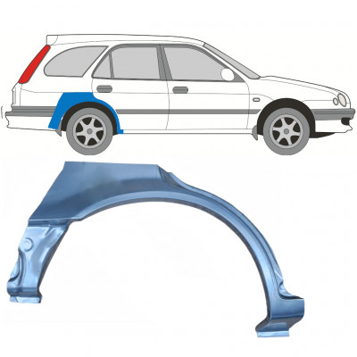 TOYOTA COROLLA 1997-2002 RADLAUF REPARATURBLECH / RECHTS