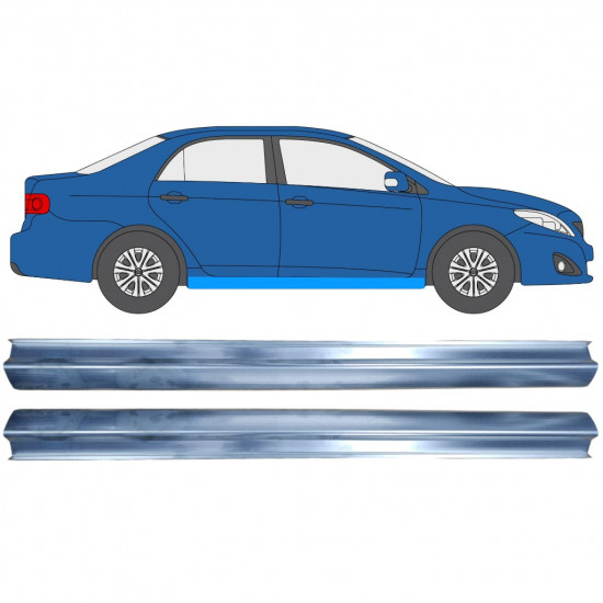 TOYOTA COROLLA E14 / E15 2007-2013 SCHWELLER REPARATURBLECH / SATZ