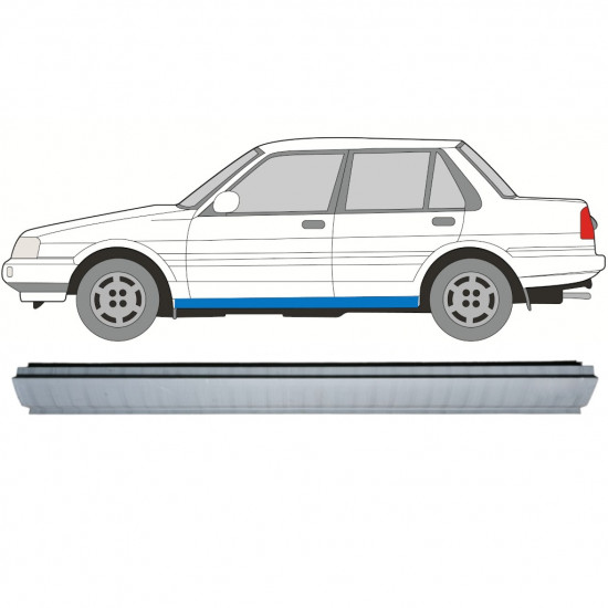 TOYOTA COROLLA 1983-1988 SCHWELLER REPARATURBLECH / LINKS