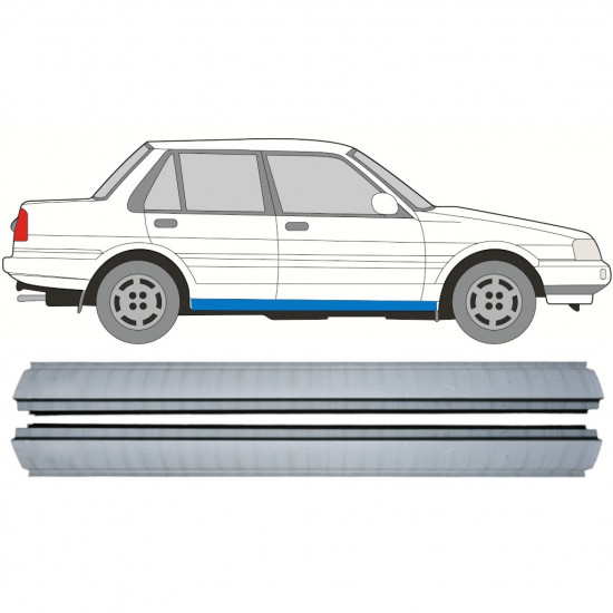 TOYOTA COROLLA 1983-1988 SCHWELLER REPARATURBLECH / SATZ