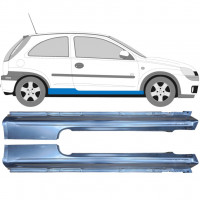 OPEL CORSA 2000-2010 3 TÜR SCHWELLER REPARATURBLECH / SATZ