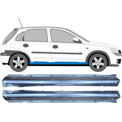 OPEL CORSA 2000-2010 5 TÜR SCHWELLER REPARATURBLECH / SATZ