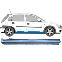 OPEL CORSA 2000-2010 5 TÜR SCHWELLER REPARATURBLECH / RECHTS