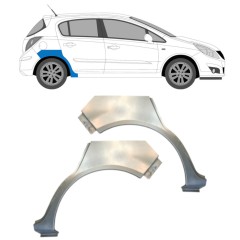 Reparaturblech Kotflügel hinten für Opel Corsa D 2006-2015 / Links+Rechts / HATCHBACK / Satz 14577