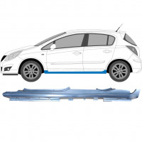 OPEL CORSA 2006-2015 5 TÜR SCHWELLER REPARATURBLECH / LINKS