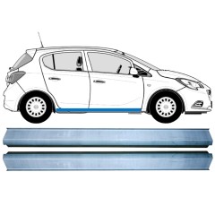 Reparaturblech Schweller für Opel Corsa E 2014-2019 / Links+Rechts / Satz 12883