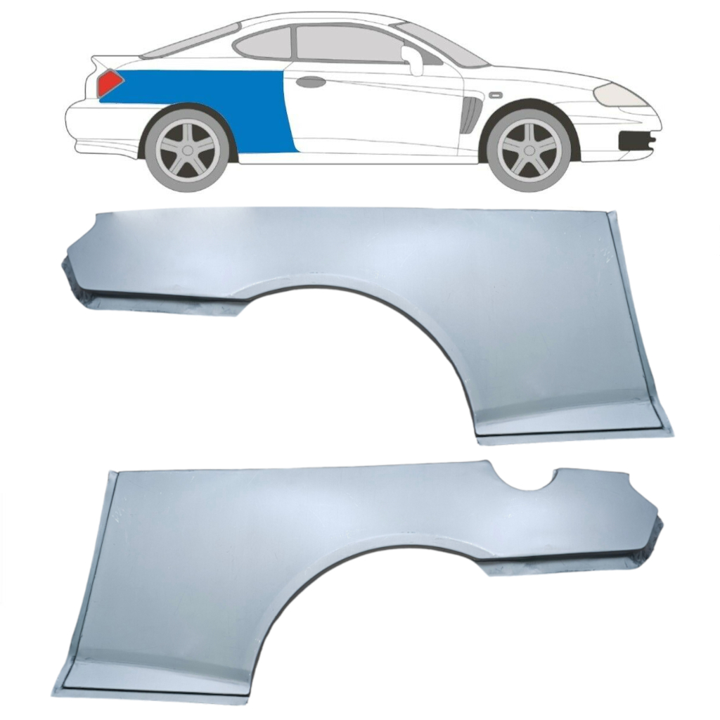 Reparaturblech Kotflügel Hinten Für Hyundai Coupe 2001-2009 / Links+Rechts / Coupe / Satz 6304