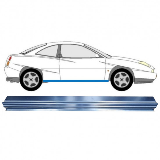 FIAT COUPE 1993-2000 SCHWELLER REPARATURBLECH / RECHTS = LINKS