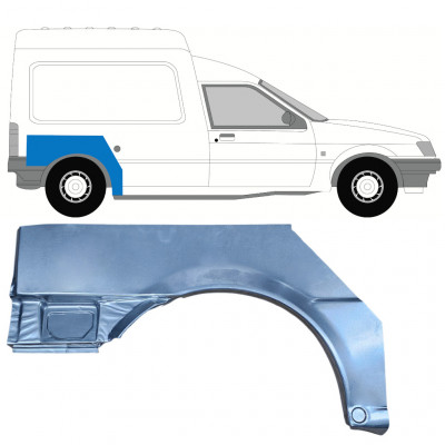 FORD COURIER 1989-1995 HINTEN RADLAUF REPARATURBLECH / RECHTS