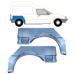 Reparaturblech Kotflügel hinten für Ford Courier 1992-1995 / Links+Rechts / Satz 10255