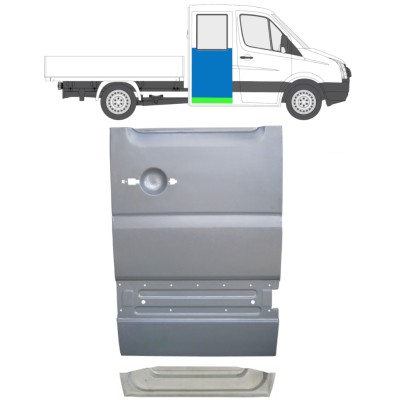 Reparaturblech für die hintere Tür, innen und außen für Volkswagen Crafter 2005-2017 / Rechts / Satz 14275