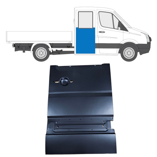 Reparaturblech hintere Tür für Volkswagen Crafter 2005-2017 / Rechts 14237