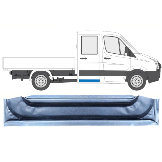 Reparaturblech innere hintere Tür für Volkswagen Crafter 2005-2017 / Links = Rechts (symmetrisch) 13747