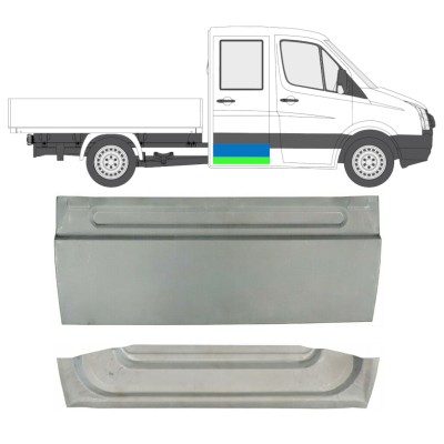 Reparaturblech hintere Tür für Volkswagen Crafter 2005-2017 / Links = Rechts (symmetrisch) / Satz 14126