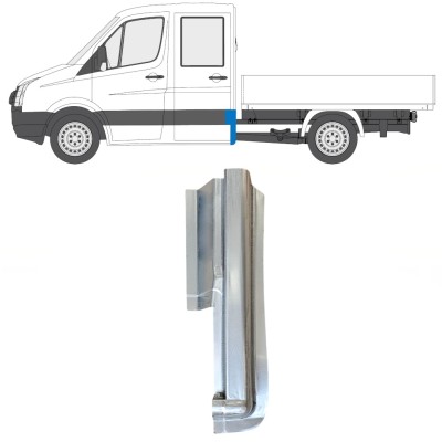 Reparaturblech Ecke hinten für Volkswagen Crafter 2005-2017 / Rechts 15509