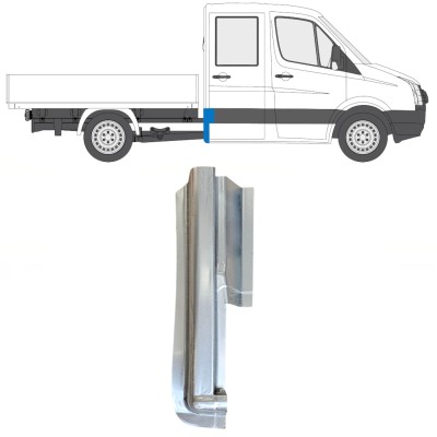 Reparaturblech Ecke hinten für Volkswagen Crafter 2005-2017 / Rechts 15508