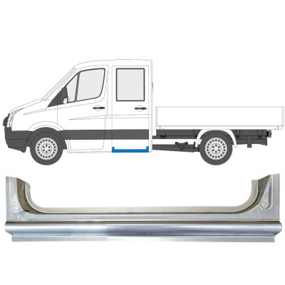 Reparaturblech hinterer Schweller für Volkswagen Crafter 2005-2017 / Links 15519