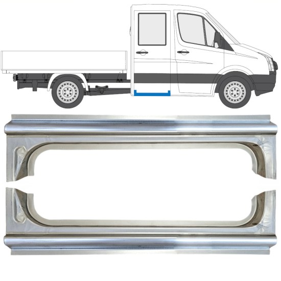 Reparaturblech hinterer Schweller für Volkswagen Crafter 2005-2017 / Links+Rechts / Satz 15520