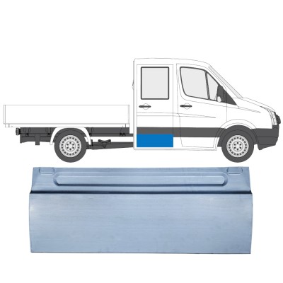 Reparaturblech hintere Tür für Volkswagen Crafter 2005-2017 / Links = Rechts (symmetrisch) 13665