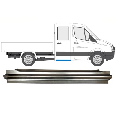 Reparaturblech hinterer Schweller für Volkswagen Crafter 2005-2017 / Rechts 15514