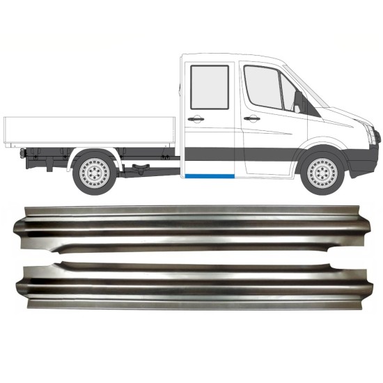 Reparaturblech hinterer Schweller für Volkswagen Crafter 2005-2017 / Links+Rechts / Satz 15516