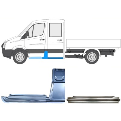Reparaturblech-Set für Volkswagen Crafter 2005-2017 / Links / 15528