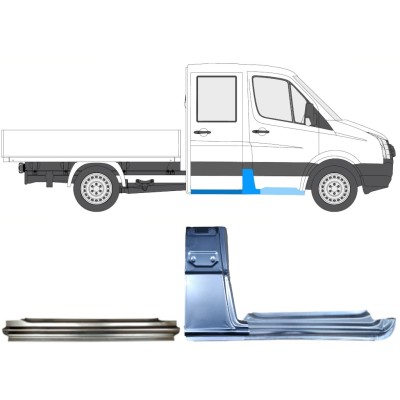 Reparaturblech-Set für Volkswagen Crafter 2005-2017 / Rechts / 15527
