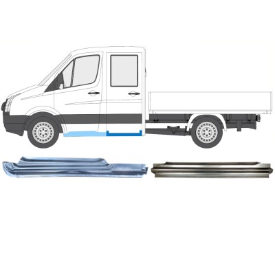 Reparaturblech-Set für Volkswagen Crafter 2005-2017 / Links / 15525