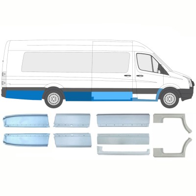Reparaturblech-Set für Volkswagen Crafter 2005-2017 / Links+Rechts / 14495