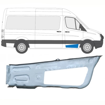 Reparaturblech vorderer Tritt für Volkswagen Crafter 2005-2017 / Rechts 14102