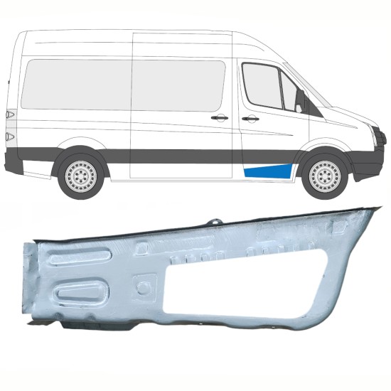 Reparaturblech vorderer Tritt für Volkswagen Crafter 2005-2017 / Rechts 14102