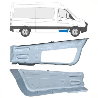 Reparaturblech vorderer Tritt für Volkswagen Crafter 2005-2017 / Links+Rechts / Satz 14104