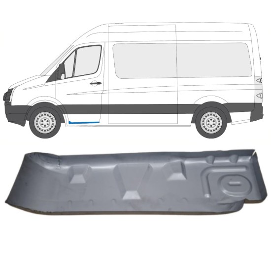 Reparaturblech für Trittstufe für Volkswagen Crafter 2005-2017 / Links 15543