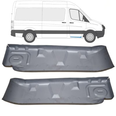 Reparaturblech für Trittstufe für Volkswagen Crafter 2005-2017 / Links+Rechts / Satz 15544