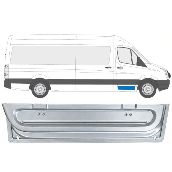 Reparaturblech innere vordere Tür für Volkswagen Crafter 2005-2017 / Rechts 17056